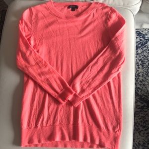 Coral J. Crew crew neck sweater
